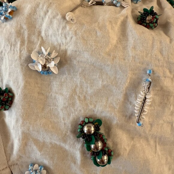 CHRISTOPHER ESBER Embla Beaded Crushed Micro Skirt Size 4 XS/S - Picture 7 of 9